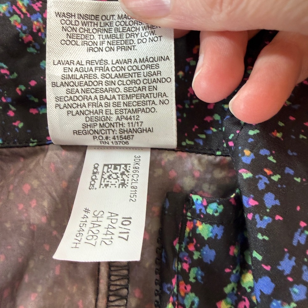 Adidas Kids Lightweight Jacket Rainbow Dot Print Full Zip Size 7-8‎ Gorpcore - Picture 6 of 12